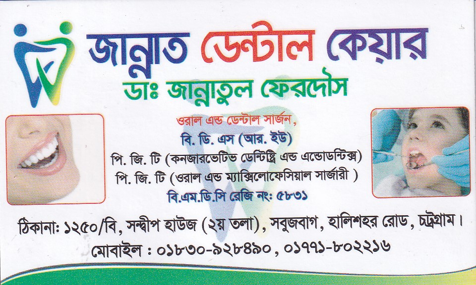  Dr Jannatul Ferdows - Dentistry Specialist